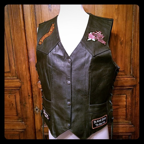 event leather motorcycle jacket